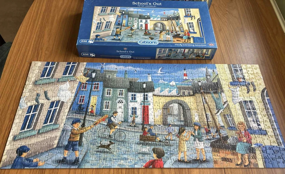 School's Out Gibsons 1000 piece Jigsaw, Complete. Peter Adderley. - Image 1 of 1