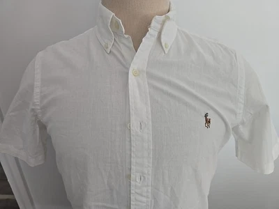POLO RALPH LAUREN NEW MEN'S WHITE Sh/s CASUAL SHIRT SIZE S - Image 1 of 4