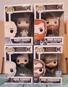 🔥Funko Pop GOT Lot Of 4! 59 Daenerys 53 Tormund 62 Davos 65 Beric🔥 - Picture 1 of 12