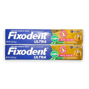 Fixodent Ultra Max Hold Plus Scope Secure Denture Adhesive 1.8oz 2 Tubes - Picture 1 of 2
