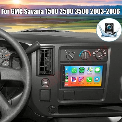 Android 13 Carplay para GMC Savana 1500 2500 3500 2003-2006 radio de coche GPS estéreo Foto 1 de 4