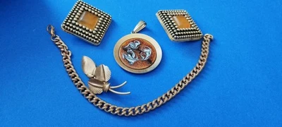  herrliches Schmuckset, 5 Teile, goldfarben - Bild 1 von 4