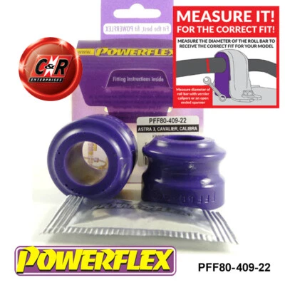 Powerflex Frente Arb Ojo Perno Cojinete 22mm para Opel Astra F (91-98) - Imagen 1 de 4