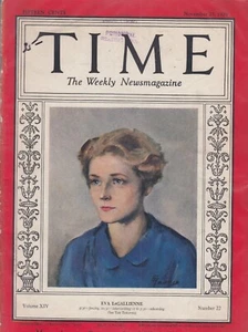 Zeitschrift 1929 -- 25. November 1929 Eva LeGallieenne - Bild 1 von 1