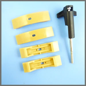 For Audi VW 1.8L 1.8T Timing Camshaft Chain Tensioner Shoe Pads Halter Set of 5 - Picture 1 of 12