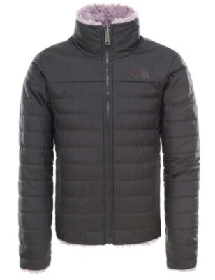 Двусторонняя черная/сиреневая куртка на молнии для девочек The North Face Mossbud Swirl! M - Изображение 1 из 4