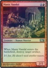 1 x Manic Vandal - Foil - M12 - LP - Magic The Gathering - MTG