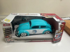 1951 Volkswagen Beetle 1:10 RARE Teal Ridez R/C Maisto Remote Charger Battery - Picture 1 of 5