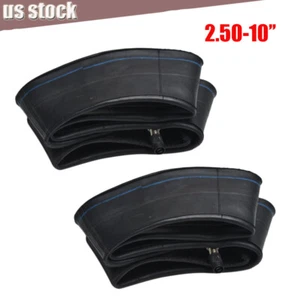 2pcs 2.50-10 Dirt Bike Replacement Inner Tubes for Suzuki DRZ70 JR50 Yamaha PW50 - Picture 1 of 6