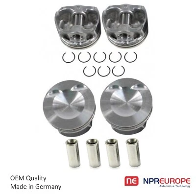 Pistons & Rings For VW GTI Passat Audi A3 Quattro A4 2.0L TFSI Φ20MM 82.5 4SET - Image 1 of 4