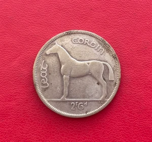 Irlande. Belle monnaie argent 1/2 coróin ou 2 schilling 6 pingin 1939. Etat TB - Picture 1 of 3