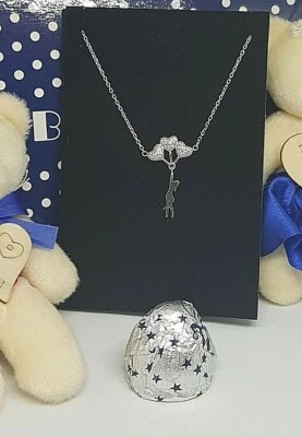 Collana  Blukapri in Argento 925 rodiato Oro Bianco cuori .♥️  - Immagine 1 di 4