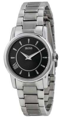Reloj para mujer Hugo Boss esfera negra acero inoxidable 1502365 Foto 1 de 4