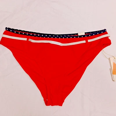 Polo EE. UU. Talla XL Rojo Bikini CUBIERTA COMPLETA Fondo de Natación Nuevo con Etiquetas Foto 1 de 2