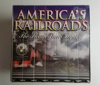 America's Railroads - The Steam Train Legacy - 7 VHS Box Set (NEW) - Image 1 of 4