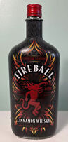 Coozie..NEW Koozy Fireball Cinnamon Whisky Devil Logo Can or Bottle Coozy 