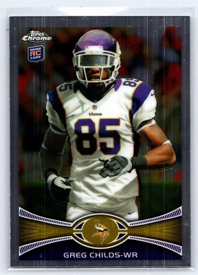 2012 Topps Chrome - #41 Greg Childs (RC) Rookie Card Minnesota Vikings - Image 1 of 2
