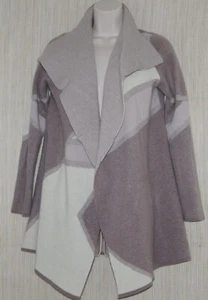 Cardigan Tahari Color Block Marrone Cashmere Taglia:S - Foto 1 di 3