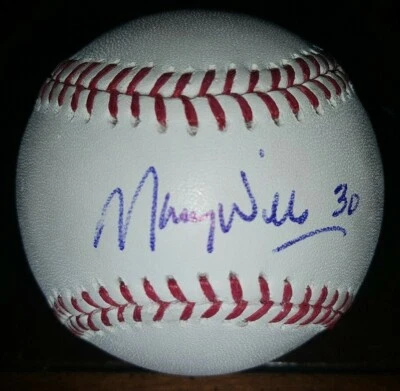 Maury Wills Signed Rawlings OML Baseball Autographed Dodgers PSA DNA COA - Image 1 of 3