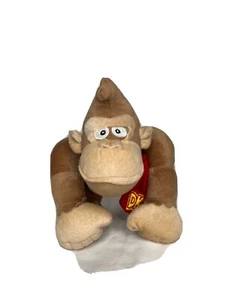 Donkey Kong 8 Inch Stuffed Plush 2016 Nintendo Super Mario Bros Video Game - Picture 1 of 8