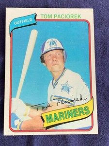 1980 Topps Baseball Card #481 Tom Paciorek Seattle Mariners EX Free Shipping!