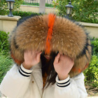 Real Fur Collar Natural Fur Hood Trims Shawl Fur Scarfs Neck Coat Fur Shawls
