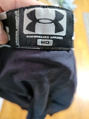Under Armour MD Mid Weight Black Leggings New Compression 24x24 - Image 1 of 4
