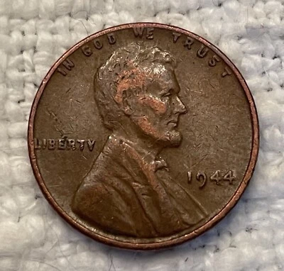 1944 No Mint Mark Lincoln Penny ~ DDO Rim Error Coin ~ Double Die Year - Image 1 of 4