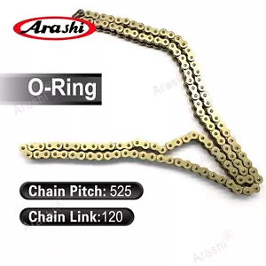 525 Pitch 120 Link O-Ring Chain For Yamaha TDM850 TDM 850 1991 - 1995 1999 -2001 - Picture 1 of 8