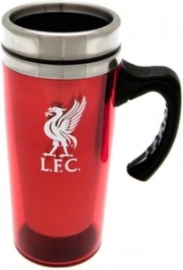 FC Liverpool Aluminium Café Thermos Reisebecher avec Poignée - Picture 1 of 1