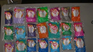 Vintage gemischtes Set 20 McDonalds Happy Meal Spielzeug - 1998 & 1999 TY Beanie Babys - Bild 1 von 7
