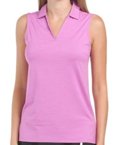NWT Ladies PUMA Mauve Orchid Cloudspun Sleeveless Golf Shirt - L XL & XXL - Picture 1 of 1