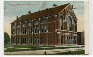 College Auditorium Valparaiso University Indiana 1910 Postkarte - Bild 1 von 1