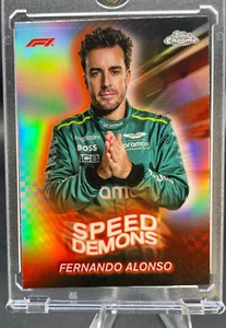 24 Topps Chrome F1 FERNANDO ALONSO "Speed Demons" REFRACTOR #SD-11 ASTIN MARTIN - Picture 1 of 5