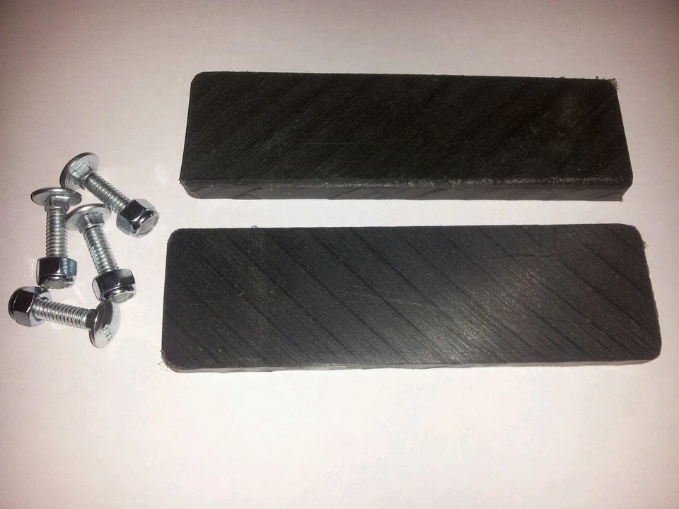  NEW 1/2" UHMW POLY COVERS FITS JOHN DEERE 44" 47" 59" SNOW BLOWER SKID SHOES  - Image 1 of 1