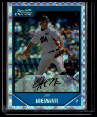 2007 Bowman Draft Picks & Prospects #BDPP83 Jeff Niemann X-FRACTOR #/299 - Image 1 of 2
