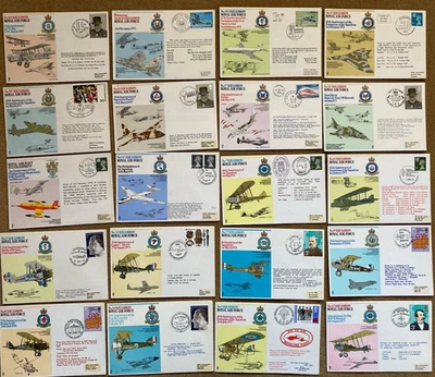 20 RAF Covers, All Flown With Info Cards - Royal Air Force Squadrons (Set Four) - Image 1 of 4