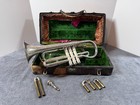 Antique Frank Holton New Proportion Couturier Cornet S/N 13427 with Extra Slides