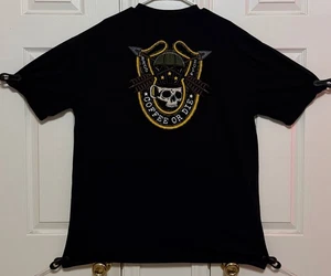 Black Rifle Coffee Company BRCC Fallschirmspringen Totenkopf Kaffeebecher T-Shirt Herren 2XL - Bild 1 von 3
