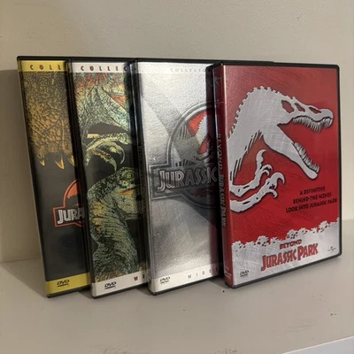 Jurassic Park Trilogy (DVD, 2001, 4-Disc Set) - LIKE NEW!  - Imagem 1 de 4