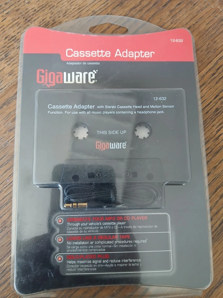 Gigaware Audio Cassette Adapter 1200632 Factory