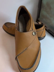 Damen-Slipper Geoeleph braun Leder bequem leicht Halbschuhe US Damen 10 - Bild 1 von 4