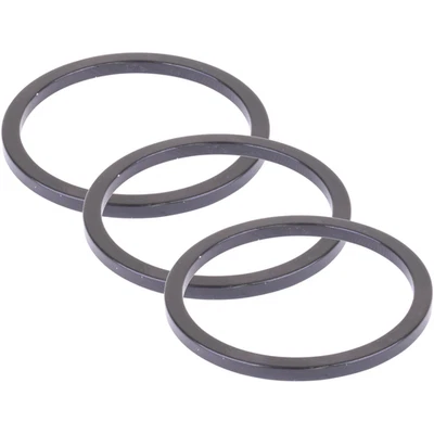 Espaciador de pedalier de aluminio negro de 2,5 mm para fabricación de ruedas, paquete de 3 Foto 1 de 2