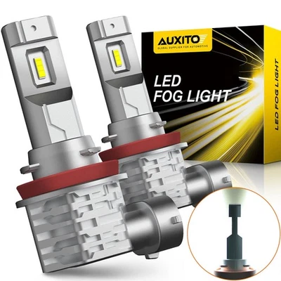 AUXITO H11 H8 farol de neblina LED lâmpada de neblina super brilhante Canbus sem ventilador E - Imagem 1 de 4