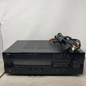 YAMAHA Natural Sound RX-V493 AV Stereo Receiver 220 Watts w/AV Cords No Remote - Picture 1 of 13