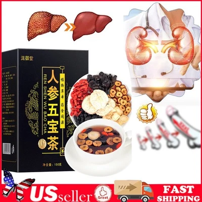 Fórmula de té de riñón té de ginseng seis tesoros, té de riñón té de hierbas chino  Foto 1 de 4