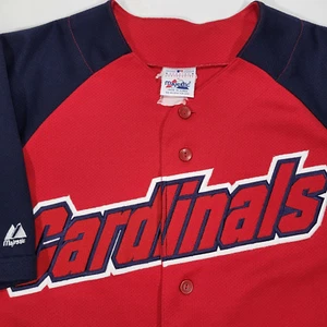Vtg St. Louis Cardinals XL (46 In Chest) Majestic Red Jersey Blank Back - Picture 1 of 8
