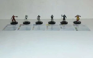 Marvel Heroclix Gamora Colossus Star Lord And More With Cards Set Of 6 Wizkids - Picture 1 of 12