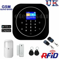 HOUSE INTRUDER LCD HOME SMS SECURITY OFFICE GSM AUTODIAL WIRELESS ALARM BURGLAR