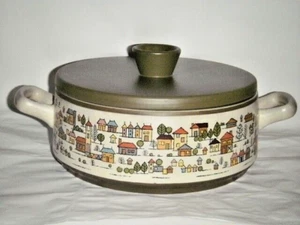JAPÓN GRES PUEBLO RURAL OLLA DE COCINA CON TAPA 2 QT NAGOYA R8196 STOCKPOT - Imagen 1 de 12